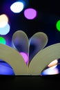 Book pages heart shaped Royalty Free Stock Photo