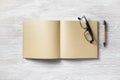 Book, pen, glasses Royalty Free Stock Photo