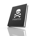 Book with pirates flag Royalty Free Stock Photo