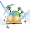 Book and planet Royalty Free Stock Photo