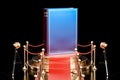 Book on podium, presentation of new book concept. 3D rendering Royalty Free Stock Photo