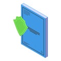 Book product icon isometric vector. Rule trade Royalty Free Stock Photo