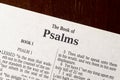 The Book of Psalms Title Page Close-up Royalty Free Stock Photo