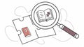 Book puzzle scan: literary riddles and reading puzzles. #bookpuzzle #literaryriddle vector design Generative AI