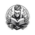 Book Reader logo Royalty Free Stock Photo