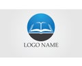 Book reading logo and symbols template icons app