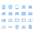 Book related icon and symbol set