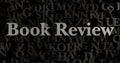Book Review - 3D rendered metallic typeset headline illustration Royalty Free Stock Photo