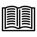 Book scenario icon, outline style