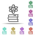 book, science icon. Elements of Genetics and bioenginnering in multi color style icons. Simple icon for websites, web design, Royalty Free Stock Photo