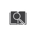 Book search vector icon