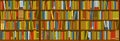 Book shelf seamless texture