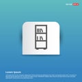 Book Shelf Icon - Blue Sticker button