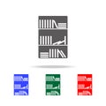 Book shelf Icon. Elements in multi colored icons for mobile concept and web apps. Icons for website design and development, app de Royalty Free Stock Photo