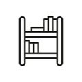 Book Shelf icon vector basic design simple and modern