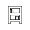 Book Shelf icon vector basic design simple and modern