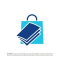 Book Shop Logo Vector. Shop Book logo design concept template. Creative Simple Icon Symbol Royalty Free Stock Photo