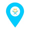 Book shopping store location map pin icon. Element of map point for mobile concept and web apps. Icon for website design and devel