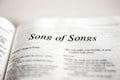 Book of Song of songs Royalty Free Stock Photo