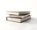 Book Stack Isolated on White Royalty Free Stock Photo
