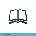 Book Stationery Icon Vector Logo Template Illustration Design. Vector EPS 10