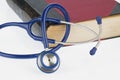 Book and stethoscope, Royalty Free Stock Photo