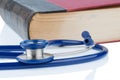 Book and stethoscope, Royalty Free Stock Photo