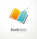 Book store creative logo design Royalty Free Stock Photo