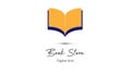 Book store logo company simple design Royalty Free Stock Photo