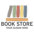 Book store logo Royalty Free Stock Photo