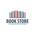 Book Store Logo. Education and book emblem. Vector illustration. Royalty Free Stock Photo