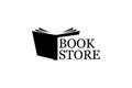 Book store logo. Book store icon. Classic book open logo. Vector illustration Royalty Free Stock Photo