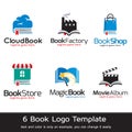 Book Store Logo Template Design Vector