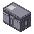 Book street shop icon, isometric style