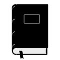 Book with study bookmark icon symbol