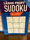 Book of sudoku puzzles Royalty Free Stock Photo