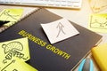 Book with title Business growth. Royalty Free Stock Photo