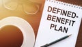 Book with title Defined Benefit Plan