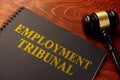 Book with title employment tribunal. Royalty Free Stock Photo