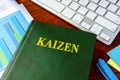 Book with title Kaizen.