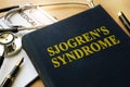 Book with title Sjogren`s Syndrome. Royalty Free Stock Photo