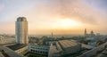 book tower in Ghent at sunrise Royalty Free Stock Photo