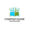 Book tree logo Royalty Free Stock Photo