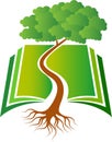 Book tree logo Royalty Free Stock Photo