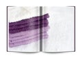 Book of a white and violet sponge