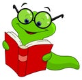 Book worm Royalty Free Stock Photo