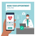 Book your medical appointment online Royalty Free Stock Photo