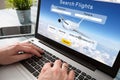 Booking flight travel traveler search reservation holiday page