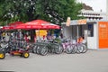 Booking office and bicycles for rent in All-Russian Exhibition Center