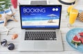 Booking Ticket Online Reservation Travel Flight Concept Royalty Free Stock Photo